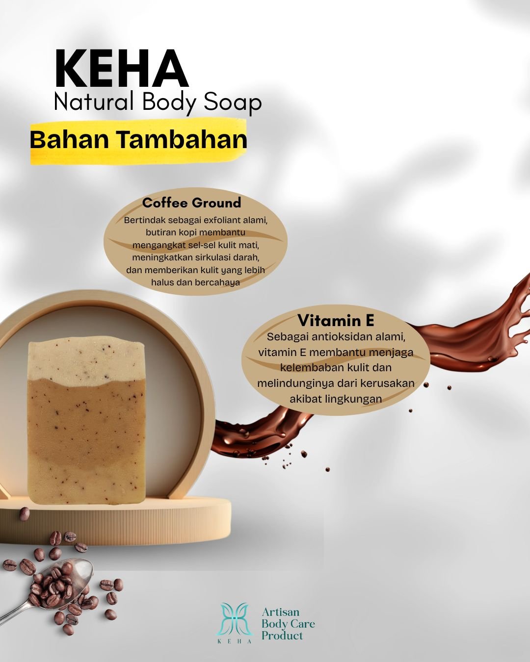 Coffee Scrub – Sabun Kopi Natural Pencerah Kulit & Penghalus Selulit - Gambar 5
