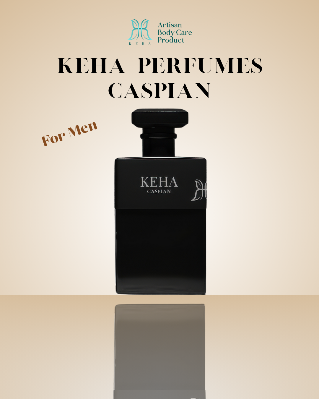 KEHA Caspian – Sophisticated Woody Rose Men’s Perfume with Amber & Citrus - Image 2
