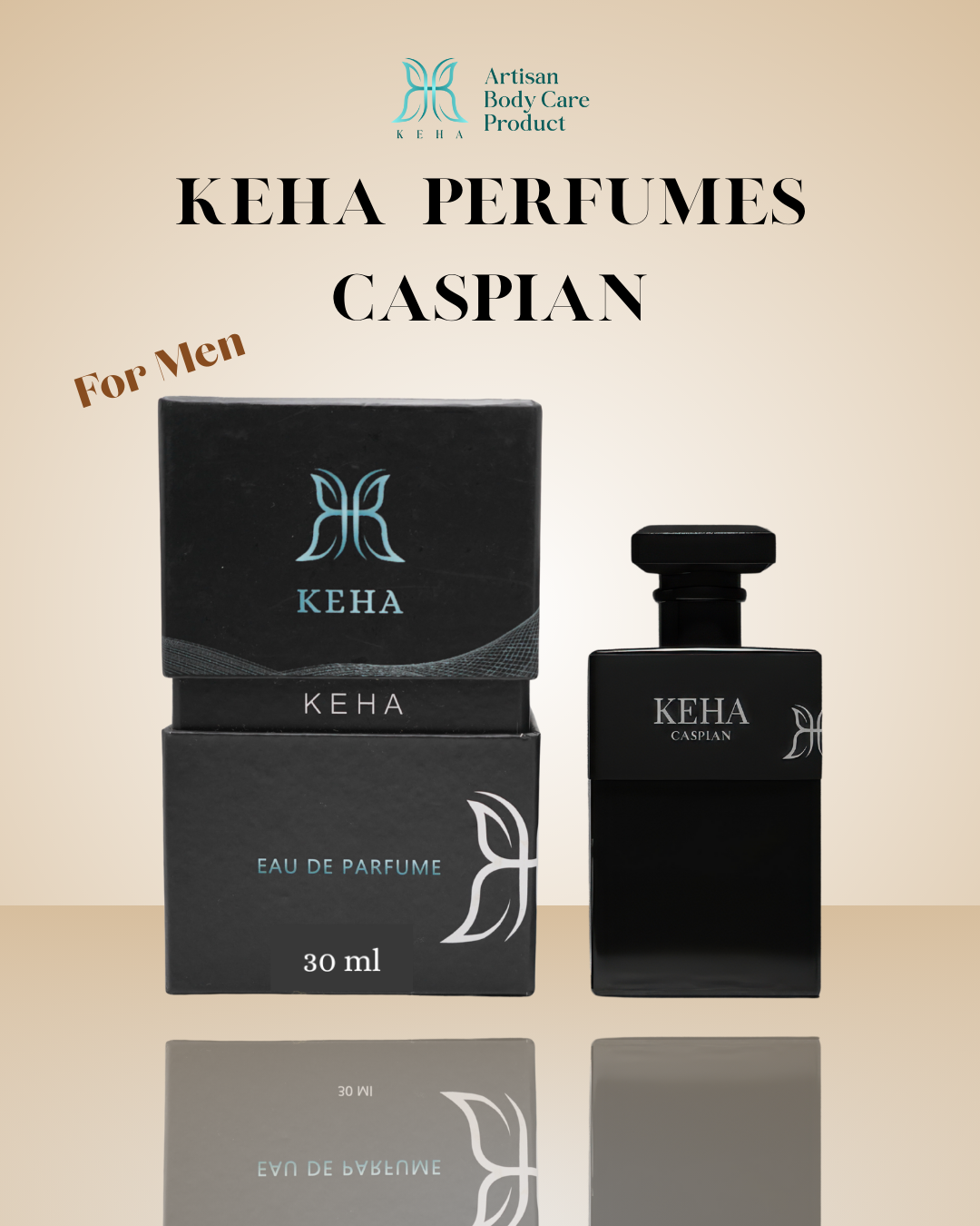KEHA Caspian – Sophisticated Woody Rose Men’s Perfume with Amber & Citrus - Image 4