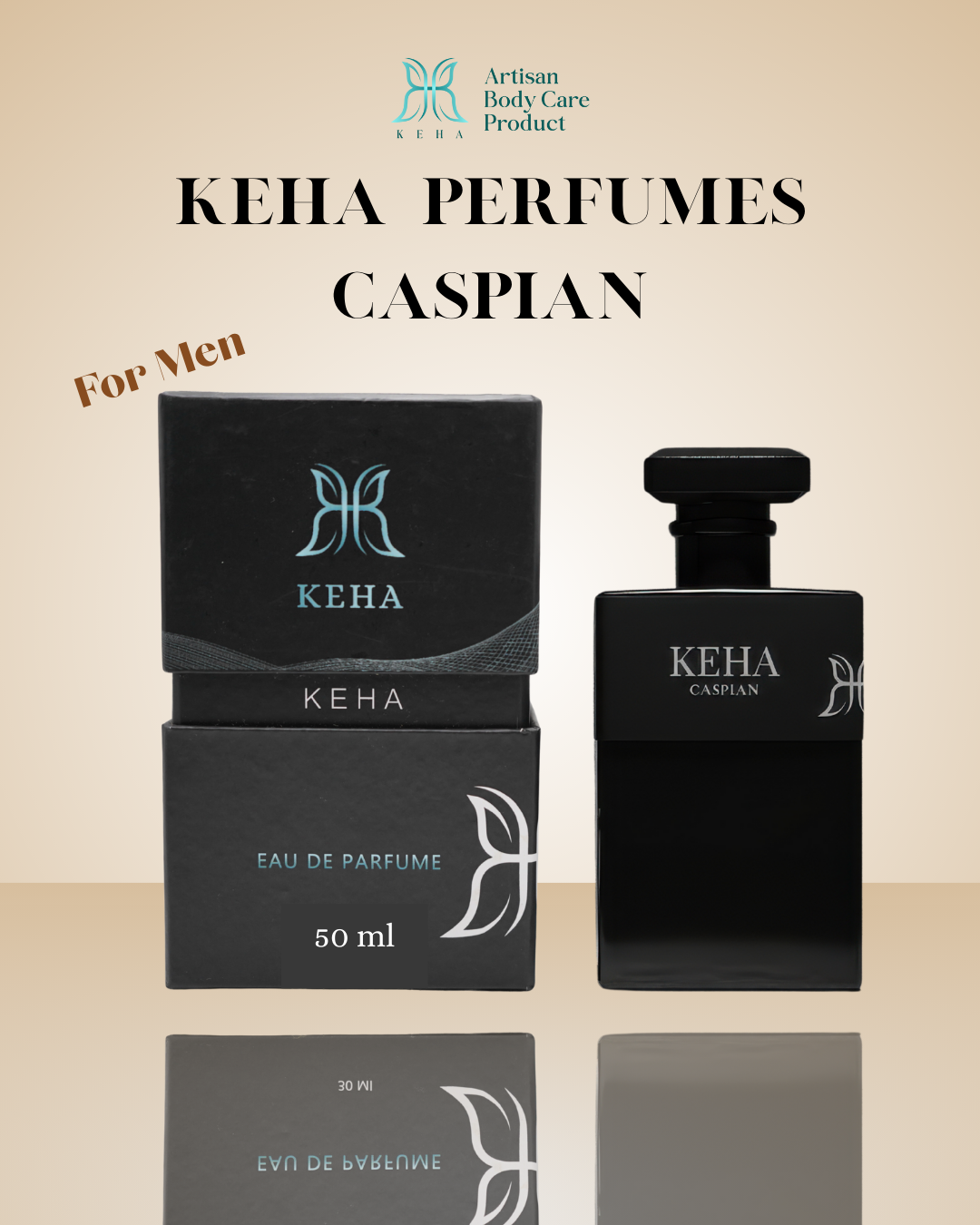 KEHA Caspian – Sophisticated Woody Rose Men’s Perfume with Amber & Citrus - Image 5