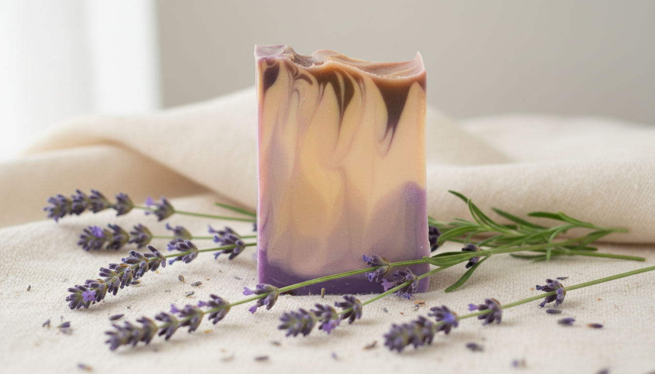 Creamy Lavender – Soothing Natural Lavender Soap for Stress Relief & Dry Skin